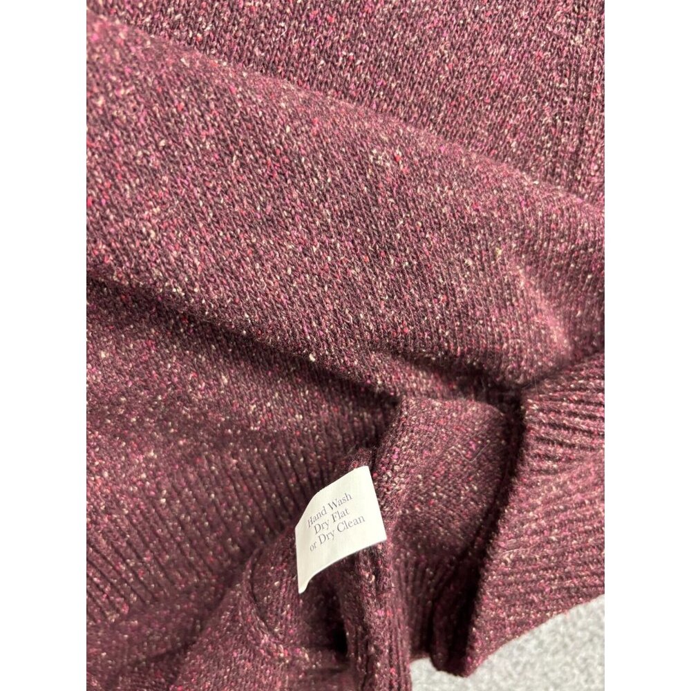 Blarney Country Heritage Sweater Women's O/S Red Merino Wool Silk Buckle - Picture 7 of 8